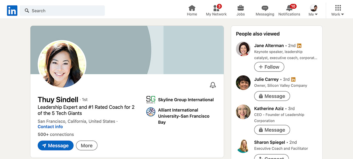 LinkedIn Screenshot