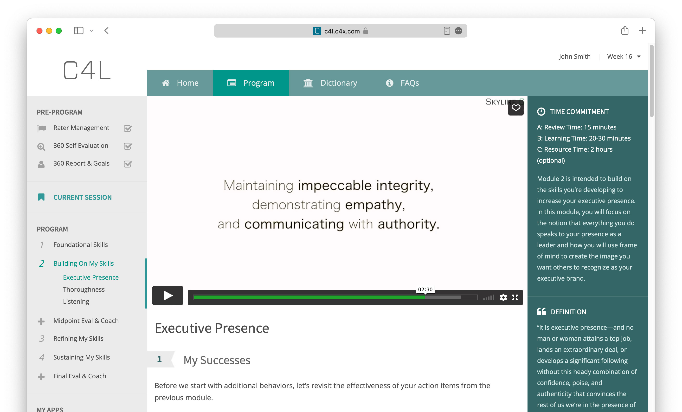 COACHING FOR EXCELLENCE - Online Coaching Platform